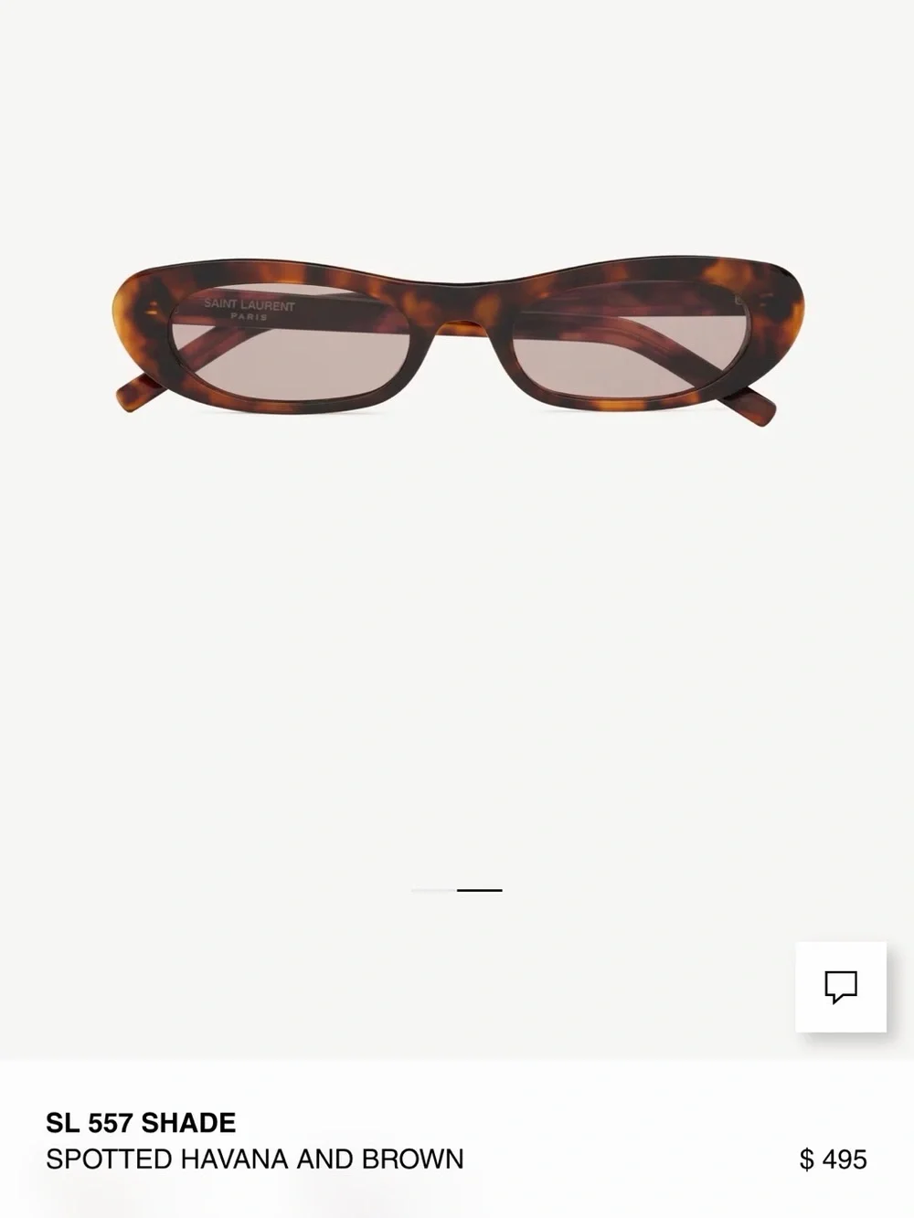 Saint Laurent SL 557 Havana and Brown color